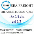 Consolidação de LCL Porto de Shenzhen para Buenos Aires